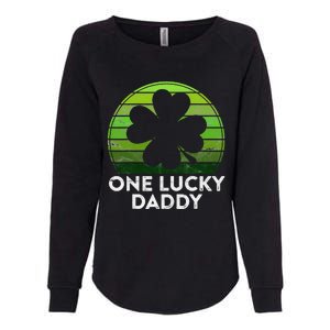 One Lucky Daddy Shamrock Sunset Irish St Patricks Day Womens California Wash Sweatshirt