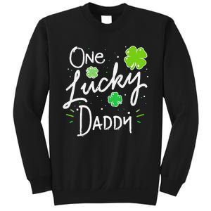 One Lucky Dad Matching St Patricks Day New Daddy Sweatshirt