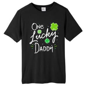 One Lucky Dad Matching St Patricks Day New Daddy Tall Fusion ChromaSoft Performance T-Shirt