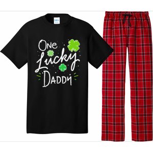 One Lucky Dad Matching St Patricks Day New Daddy Pajama Set