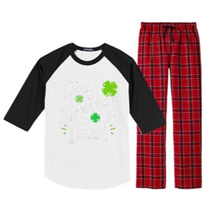 One Lucky Dad Matching St Patricks Day New Daddy Raglan Sleeve Pajama Set