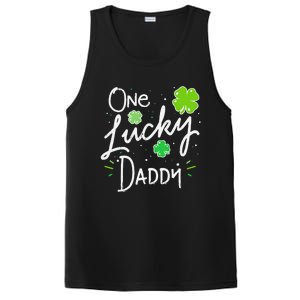 One Lucky Dad Matching St Patricks Day New Daddy PosiCharge Competitor Tank