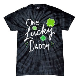 One Lucky Dad Matching St Patricks Day New Daddy Tie-Dye T-Shirt