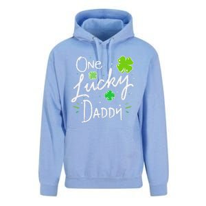 One Lucky Dad Matching St Patricks Day New Daddy Unisex Surf Hoodie