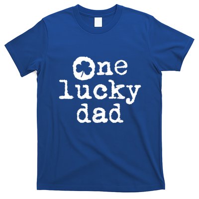 One Lucky Dad St Patricks Day Irish Blessed Daddy Shamrock T-Shirt