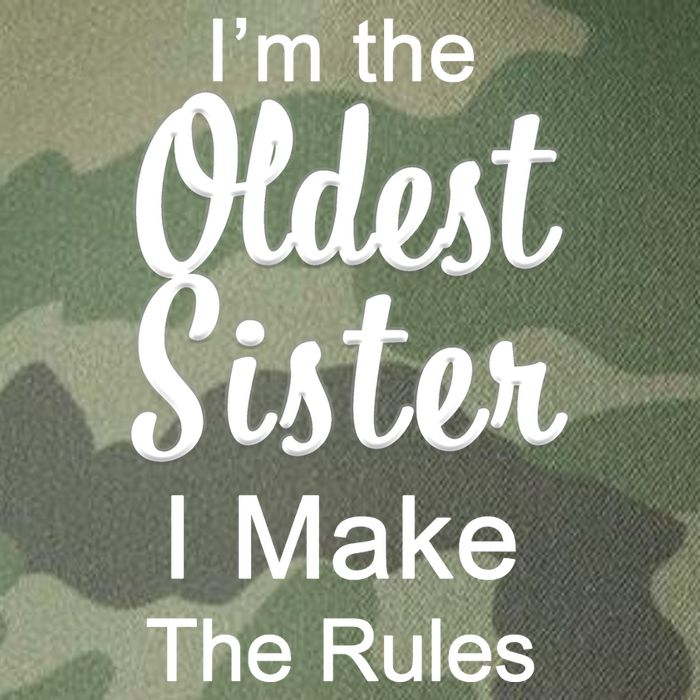 Oldest Sister I Make The Rules Funny Legacy Tie Dye Trucker Hat