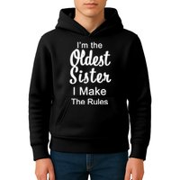 Oldest Sister I Make The Rules Funny Kids Hoodie