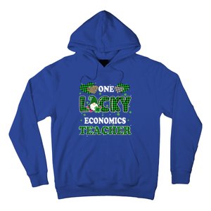 One Lucky Economics Teacher St Patricks Day Gnome Cool Gift Hoodie