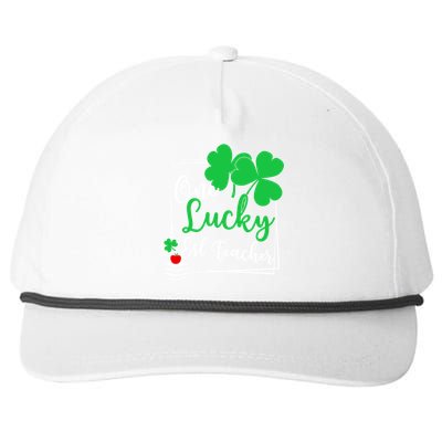 One Lucky Esl Teacher St Patricks Day Esl Teacher Gift Snapback Five-Panel Rope Hat