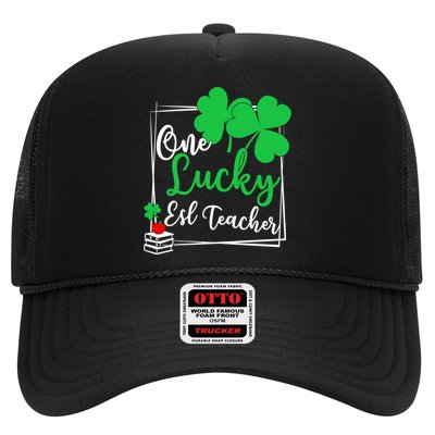 One Lucky Esl Teacher St Patricks Day Esl Teacher Gift Trucker Hat