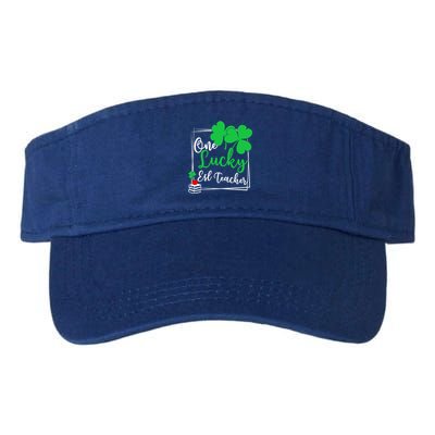 One Lucky Esl Teacher St Patricks Day Esl Teacher Gift Valucap Bio-Washed Visor