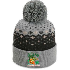 One Lucky Fisher Fisher Anglers St Patrick's Day Gift The Baniff Cuffed Pom Beanie