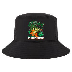 One Lucky Fisher Fisher Anglers St Patrick's Day Gift Cool Comfort Performance Bucket Hat