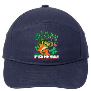 One Lucky Fisher Fisher Anglers St Patrick's Day Gift 7-Panel Snapback Hat