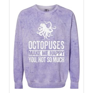 Octopus Lover Funny Octopus Quote Retro Colorblast Crewneck Sweatshirt