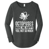 Octopus Lover Funny Octopus Quote Retro Women's Perfect Tri Tunic Long Sleeve Shirt