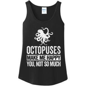 Octopus Lover Funny Octopus Quote Retro Ladies Essential Tank