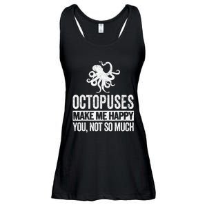 Octopus Lover Funny Octopus Quote Retro Ladies Essential Flowy Tank