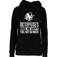 Octopus Lover Funny Octopus Quote Retro Womens Funnel Neck Pullover Hood