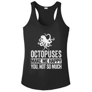 Octopus Lover Funny Octopus Quote Retro Ladies PosiCharge Competitor Racerback Tank