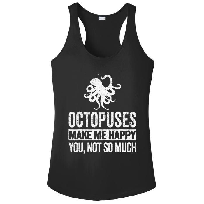 Octopus Lover Funny Octopus Quote Retro Ladies PosiCharge Competitor Racerback Tank