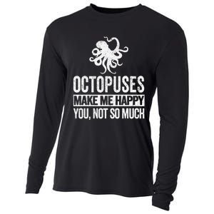 Octopus Lover Funny Octopus Quote Retro Cooling Performance Long Sleeve Crew