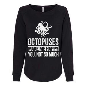 Octopus Lover Funny Octopus Quote Retro Womens California Wash Sweatshirt