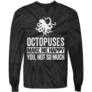 Octopus Lover Funny Octopus Quote Retro Tie-Dye Long Sleeve Shirt