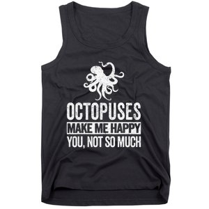 Octopus Lover Funny Octopus Quote Retro Tank Top