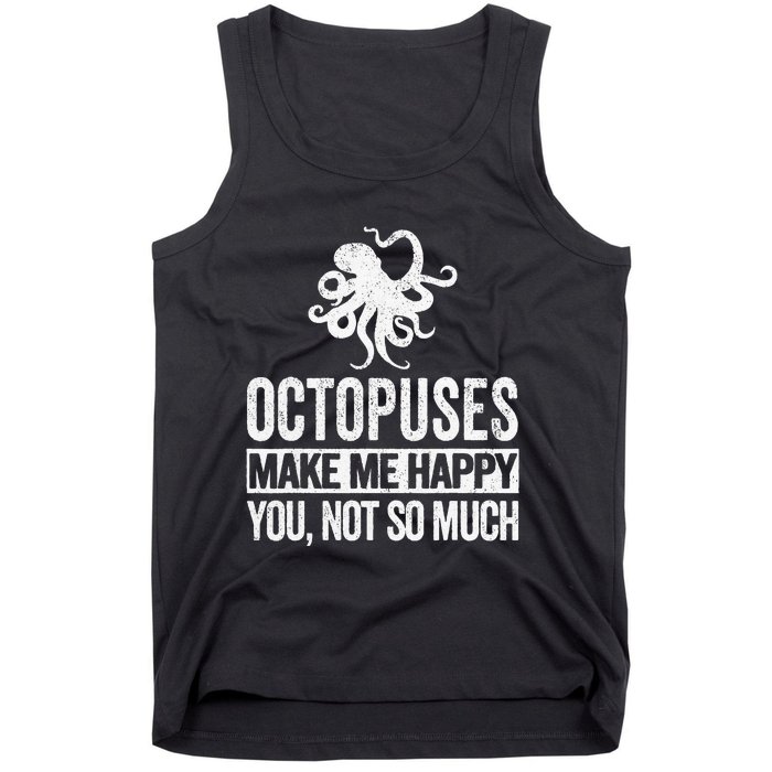 Octopus Lover Funny Octopus Quote Retro Tank Top