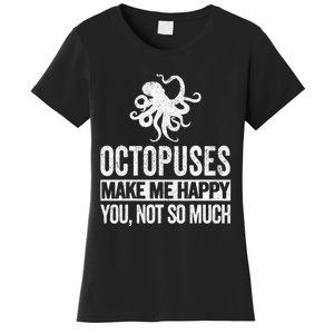 Octopus Lover Funny Octopus Quote Retro Women's T-Shirt