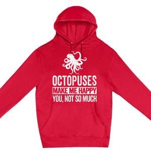 Octopus Lover Funny Octopus Quote Retro Premium Pullover Hoodie