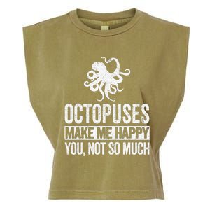 Octopus Lover Funny Octopus Quote Retro Garment-Dyed Women's Muscle Tee