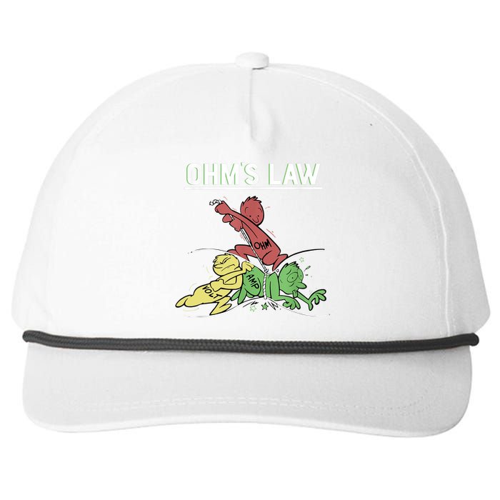 Ohms Law Funny Shirt.Electrical Electronics Engineer Funny T TShirt Snapback Five-Panel Rope Hat