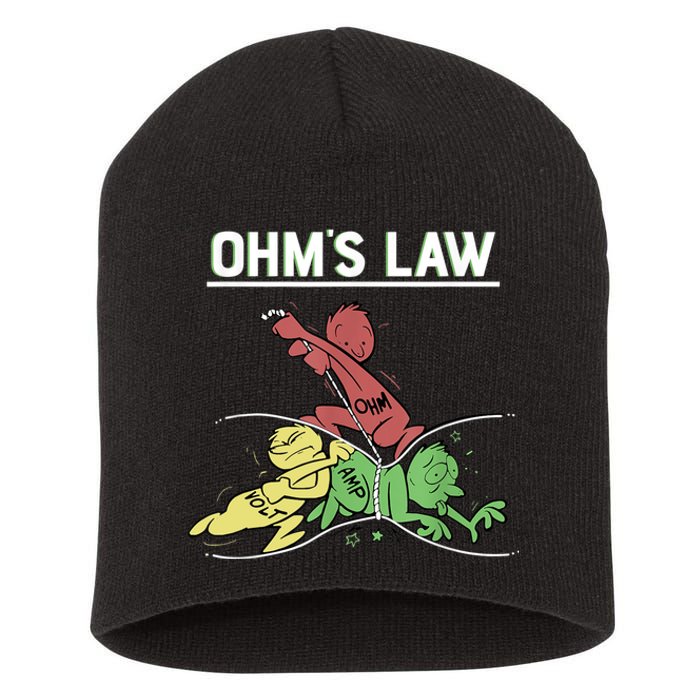 Ohms Law Funny Shirt.Electrical Electronics Engineer Funny T TShirt Short Acrylic Beanie