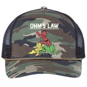 Ohms Law Funny Shirt.Electrical Electronics Engineer Funny T TShirt Retro Rope Trucker Hat Cap