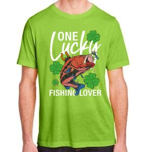 One Lucky Fishing Lover Funny Saint Patricks Day Graphic Gift Adult ChromaSoft Performance T-Shirt