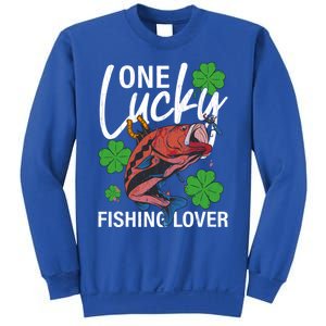 One Lucky Fishing Lover Funny Saint Patricks Day Graphic Gift Sweatshirt