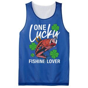 One Lucky Fishing Lover Funny Saint Patricks Day Graphic Gift Mesh Reversible Basketball Jersey Tank