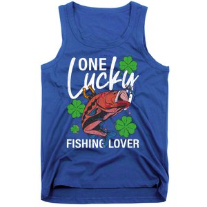 One Lucky Fishing Lover Funny Saint Patricks Day Graphic Gift Tank Top