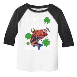 One Lucky Fishing Lover Funny Saint Patricks Day Graphic Gift Toddler Fine Jersey T-Shirt