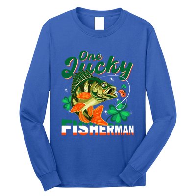 One Lucky Fisher Fisher Anglers St Patrick's Day Gift Long Sleeve Shirt