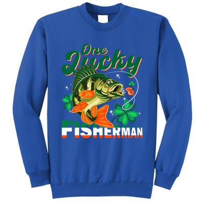 One Lucky Fisher Fisher Anglers St Patrick's Day Gift Sweatshirt