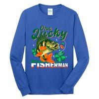 One Lucky Fisher Fisher Anglers St Patrick's Day Gift Tall Long Sleeve T-Shirt