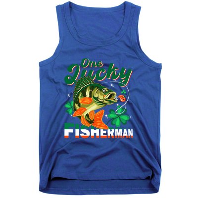 One Lucky Fisher Fisher Anglers St Patrick's Day Gift Tank Top