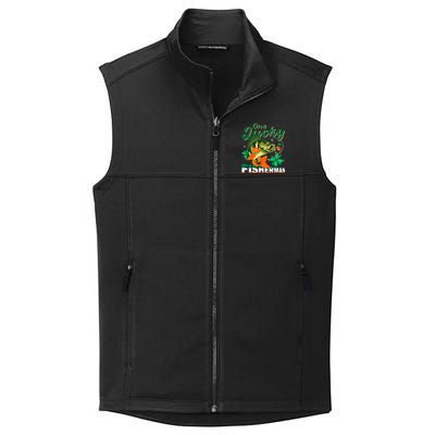 One Lucky Fisher Fisher Anglers St Patrick's Day Gift Collective Smooth Fleece Vest