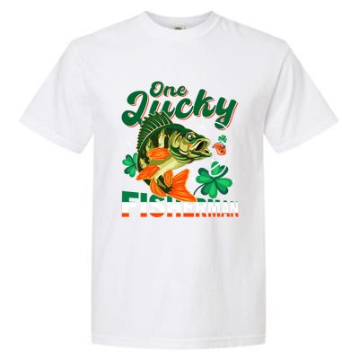 One Lucky Fisher Fisher Anglers St Patrick's Day Gift Garment-Dyed Heavyweight T-Shirt