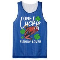 One Lucky Fishing Lover Funny Saint Patricks Day Graphic Gift Mesh Reversible Basketball Jersey Tank