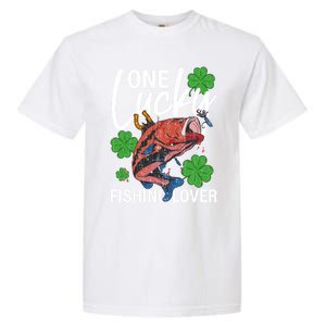 One Lucky Fishing Lover Funny Saint Patricks Day Graphic Gift Garment-Dyed Heavyweight T-Shirt