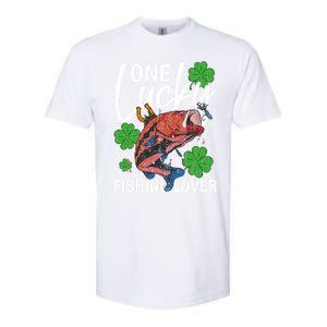 One Lucky Fishing Lover Funny Saint Patricks Day Graphic Gift Softstyle CVC T-Shirt